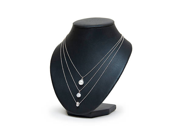 istock Necklace isolated on the white background 457390125