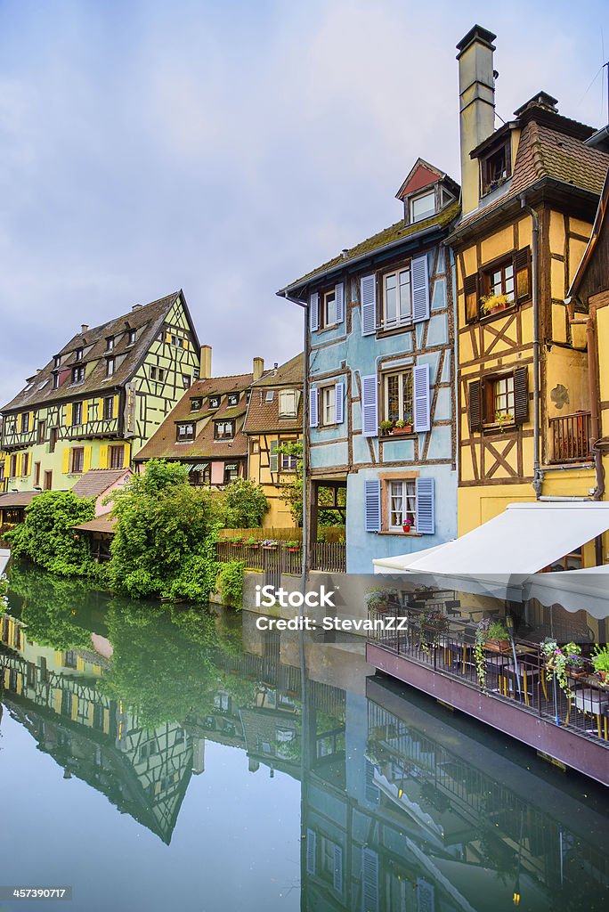 Colmar, Petite Venice, water canal and traditional houses. Alsace, France. Colmar, Petite Venice, water canal and traditional colorful houses. Alsace, France. Colmar Stock Photo