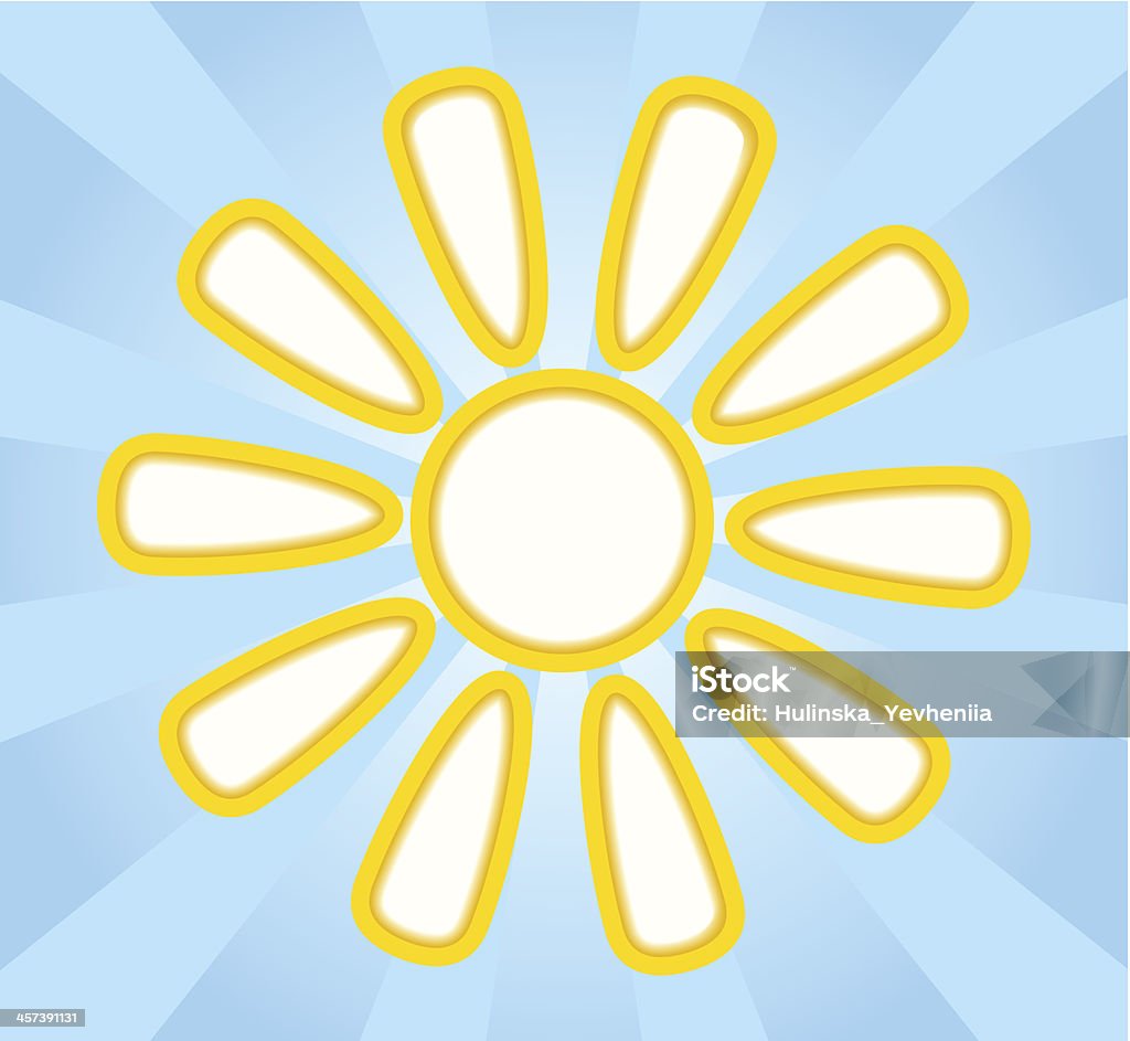 Abstract yellow paper sun. Abstract yellow paper sun. Many similarities in the profile of the artist Abstract stock vector