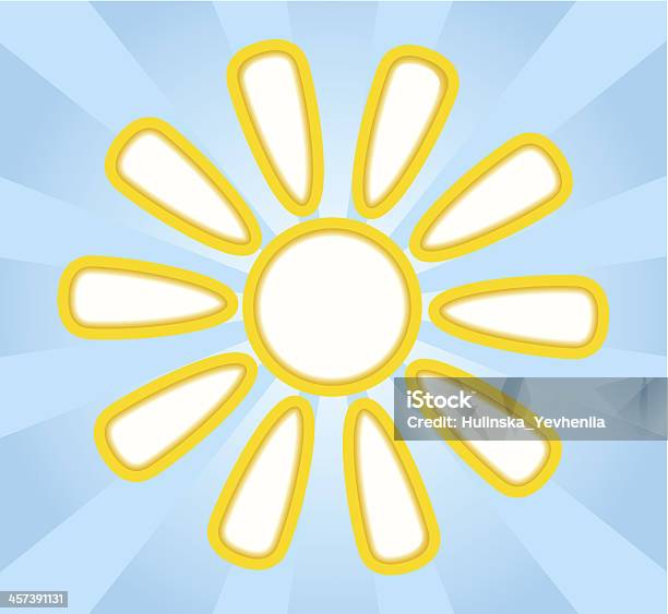 Abstract Yellow Paper Sun Stock Illustration - Download Image Now - Abstract, Arranging, Art