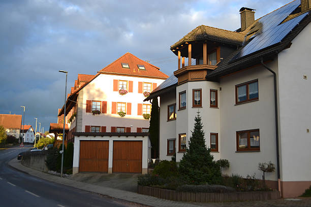 istock Early morning in the German village 457391851