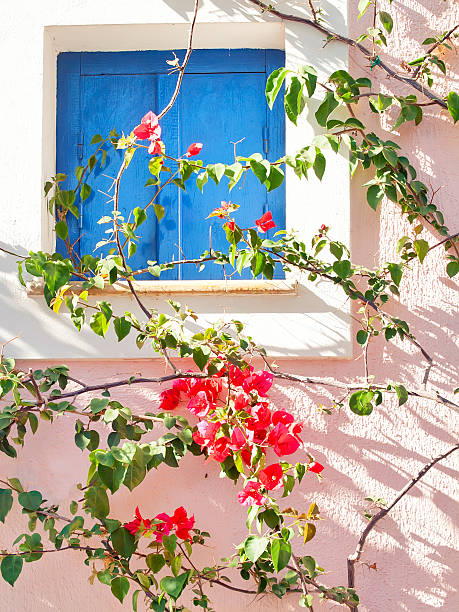 istock traditional view greek design of home 457392409