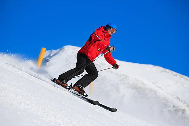 istock Snow Skier carving 457394133