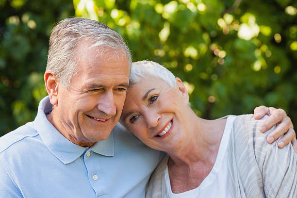 istock Elderly man hugging his wife 457394291