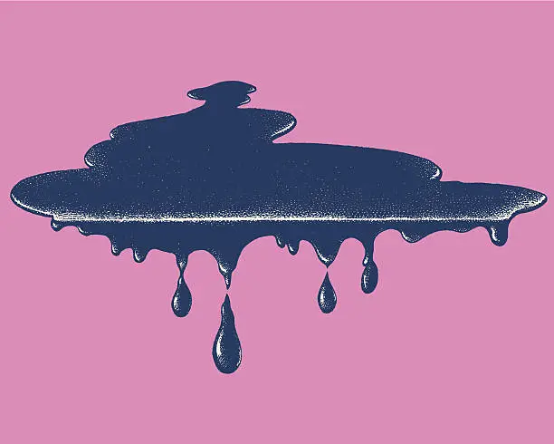 Vector illustration of Dripping Liquid