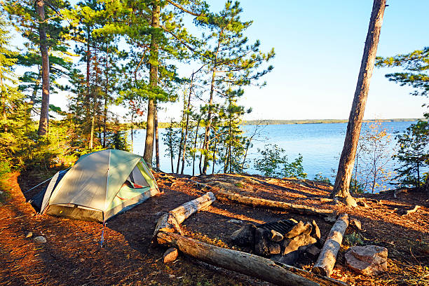 istock Morning Shadows on a Wilderness Campsite 457404121
