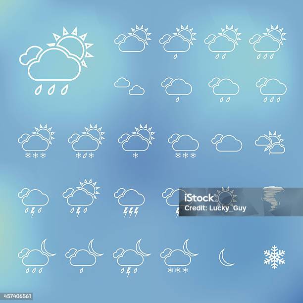 Ensemble Dicônes Météo Mince Tendance Illustration Vecteurs libres de droits et plus d'images vectorielles de Tornade