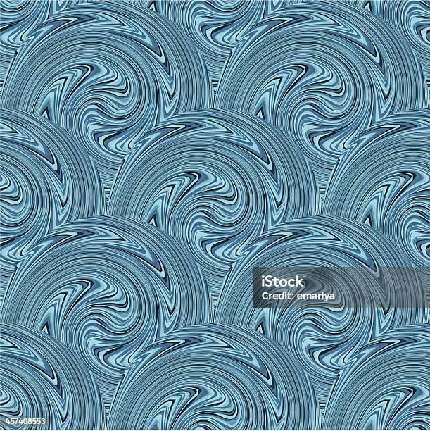 Texture Seamless Onde Azzurre Vettore - Immagini vettoriali stock e altre immagini di Acqua - Acqua, Arte, Arti e mestieri