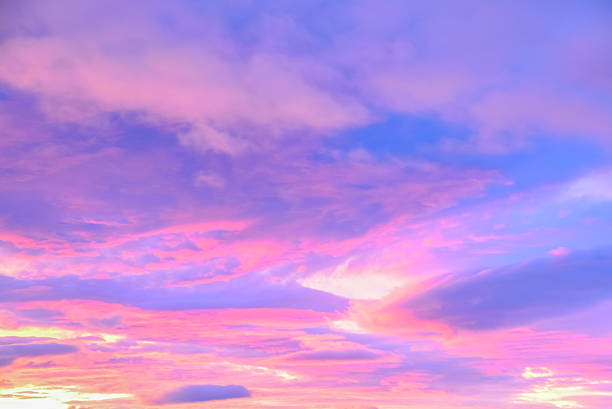 beautiful background of clouds in pastel colors photographed an early morning