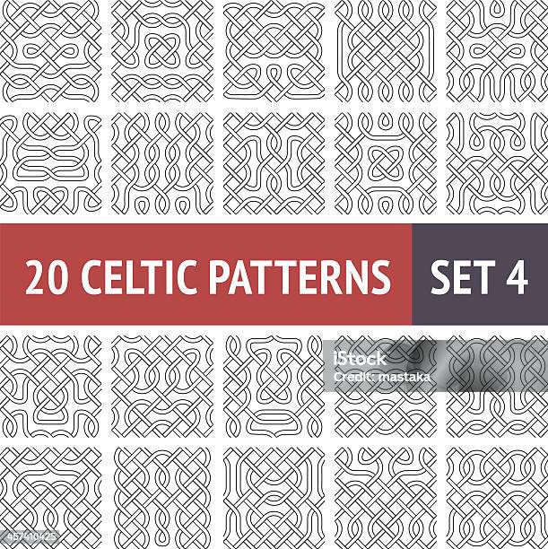 Celti Pattern Celtic Patterns Set Stock Illustration - Download Image Now - Abstract ...