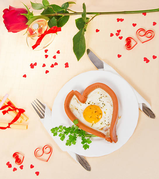 istock Festive a breakfast on Valentine's Day 457416273