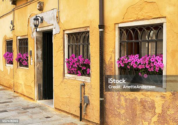 Picturesque Yellow Building In Italy Stock Photo - Download Image Now - Ancient, Building Exterior, Built Structure