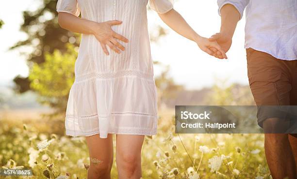 Pregnant Couple Stock Photo - Download Image Now - Abdomen, Adult, Baby - Human Age