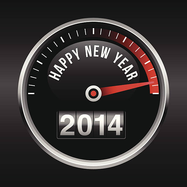 frohes neues jahr 2014 hintergrund dashboard - new years eve new years day 2013 holiday stock-grafiken, -clipart, -cartoons und -symbole