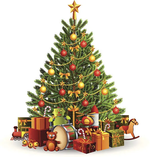 Vector illustration of Christmas Tree