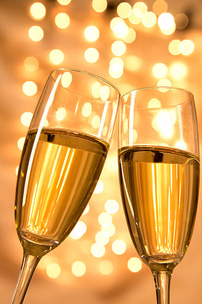 istock Pair of champagne flutes 457458933