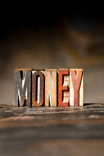istock MONEY Antique Letterpress Printing Blocks 457467277