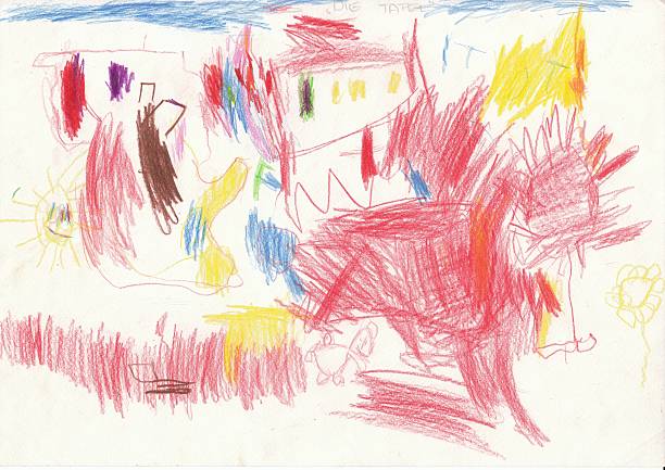 istock Drawing by a 4 year old Child - Unser Gruppenraum 457467485