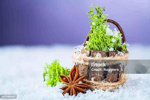 Basket With Grass Stock Photo - Download Image Now - Advent, Atmosphere, Backgrounds