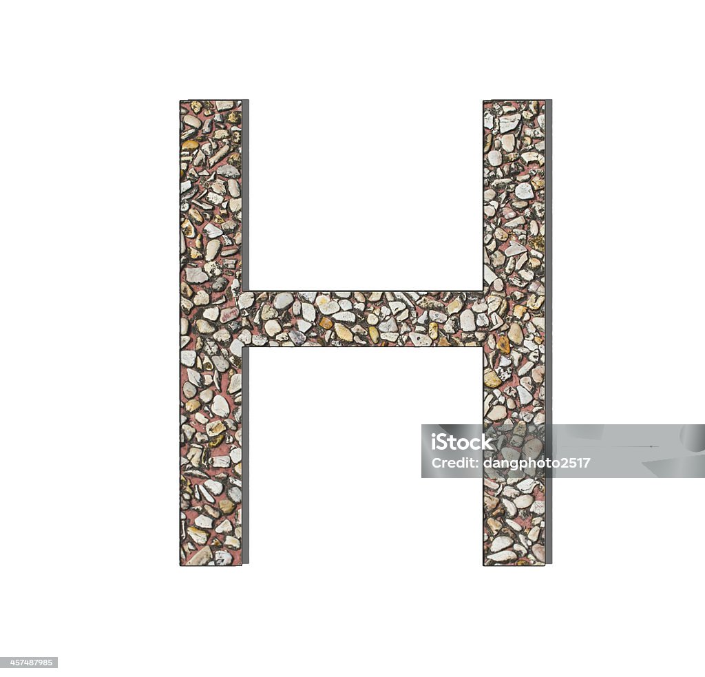 Schriftart aus alten und verwitterte stone wall texture - Lizenzfrei Alphabet Stock-Foto