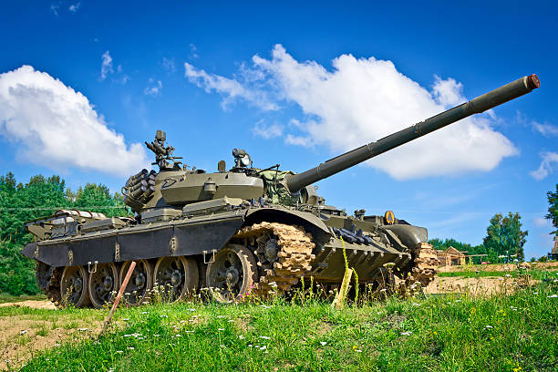 istock Old Russian tank T-55 457489587