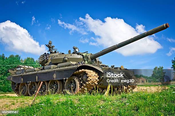 Old Russian Tank T55 Stock Photo - Download Image Now - Aggression, Armed Forces, Armored Tank
