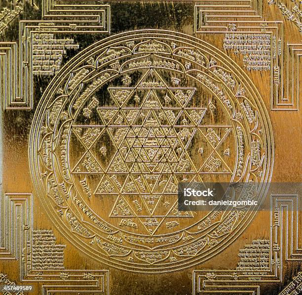 Sri Yantra - Fotografias de stock e mais imagens de Geometria sagrada - Geometria sagrada, Mandala, Símbolo Om