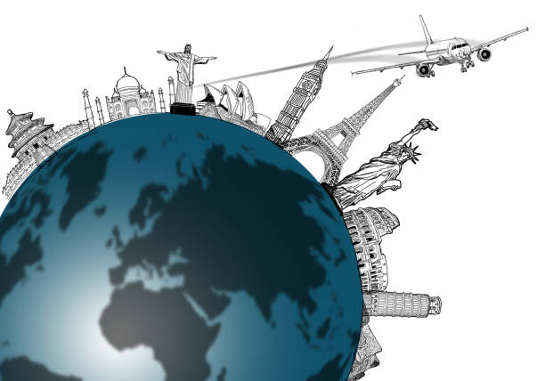 istock Airplane travel in the world 457497491