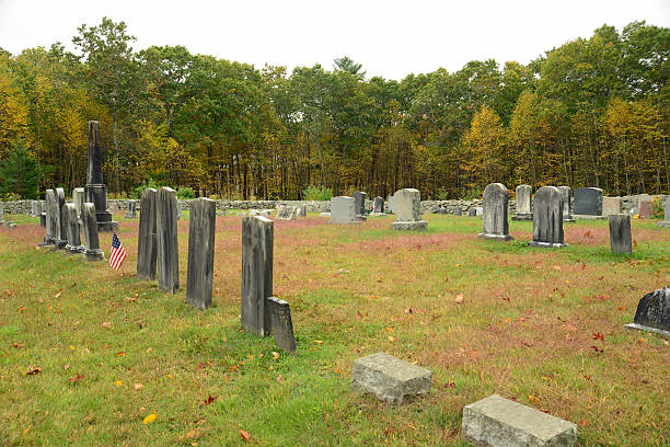 istock overcast sky over an old cemetery in Connecticut 457505567