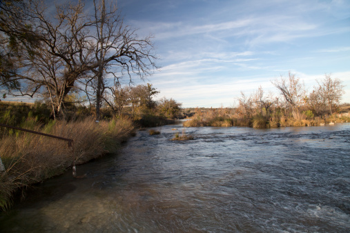 South Llano river in South Texas during Autumn.