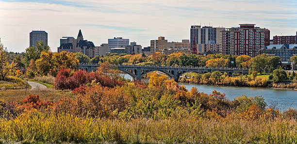 istock Panorama of Downtown Saskatoon Skyline in Autumn 457520215