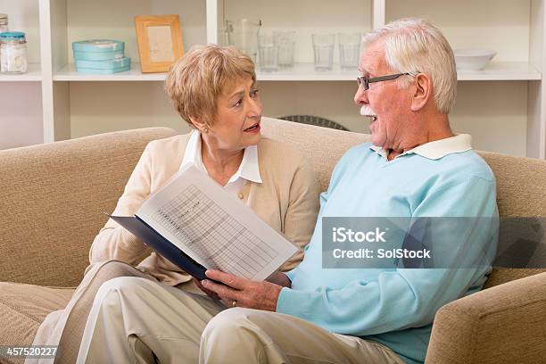 Finacial Problems Stock Photo - Download Image Now - 60-64 Years, Adult, Adults Only