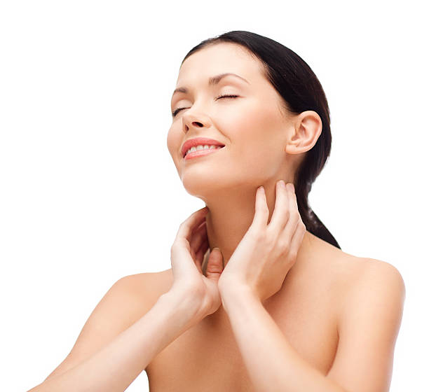 istock smiling young woman with closed eyes 457529283
