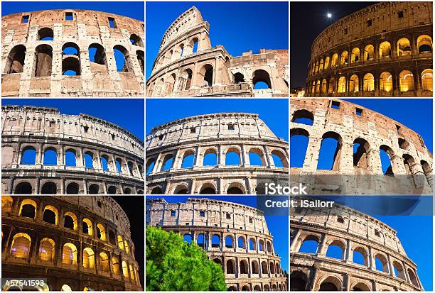 Colosseum Em Roma - Fotografias de stock e mais imagens de Anfiteatro - Anfiteatro, Arqueologia, Arquitetura