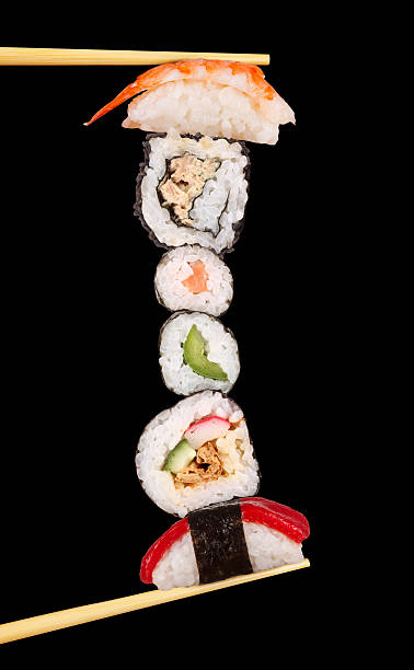 jedzenie sushi - japanese cuisine appetizer gourmet caviar zdjęcia i obrazy z banku zdjęć