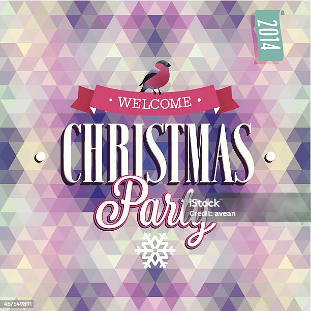 Christmas Party Poster Stock Illustration - Download Image Now - 2014, Abstract, Advertisement