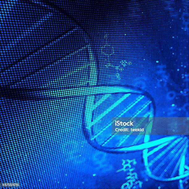 El Adn Foto de stock y más banco de imágenes de ADN - ADN, Azul, Ciencia