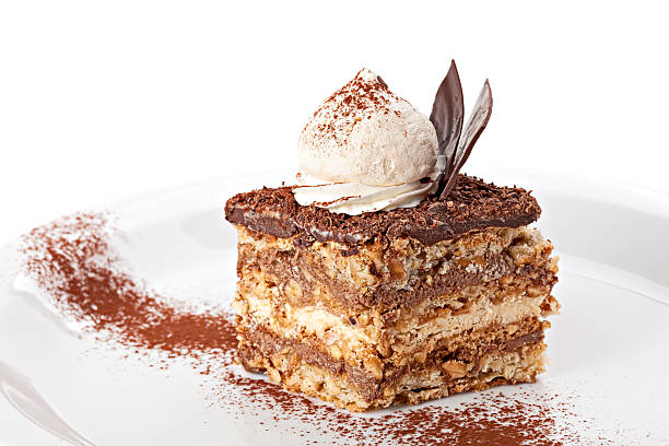 istock Piece of chocolate torte 457679263