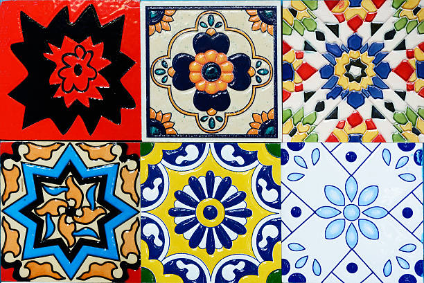 istock Portuguese Spanish Moroccan style vintage ceramic tile 457693565
