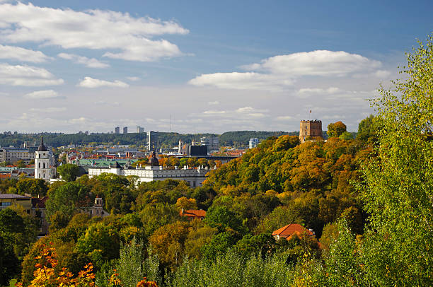 istock Panoramic view of Vilnius in autumn 457704581