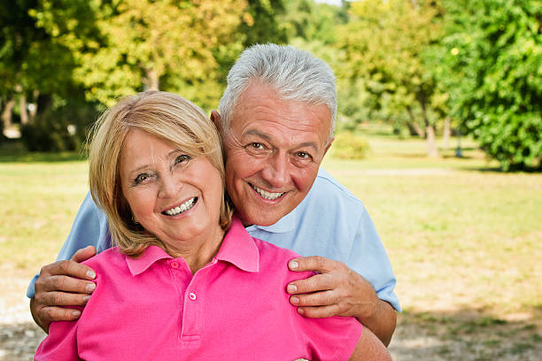 Healthy Senior Couple stock photo