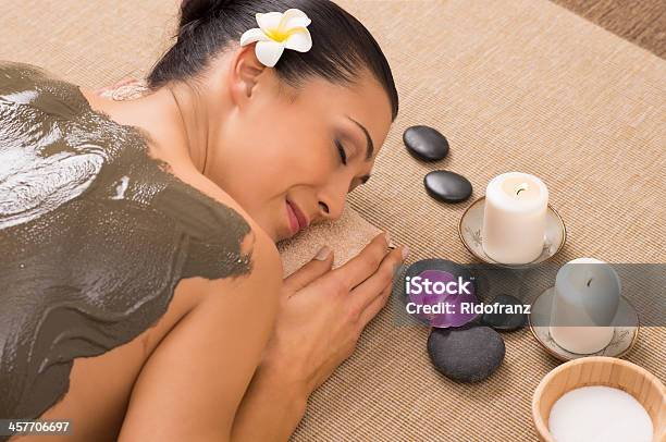 Green Clay Treatment At Spa Stock Photo - Download Image Now - Facial Mask - Beauty Product, Mud, Rear View