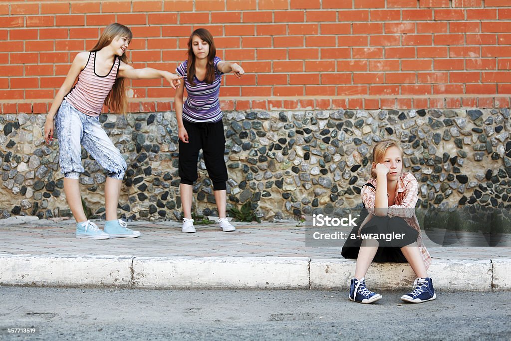 Meninas Adolescentes em conflito - Royalty-free Adolescente Foto de stock