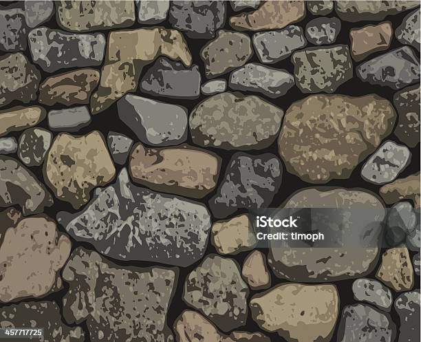 Vetores de Rochas e mais imagens de Muro de pedra - Muro de pedra, Vector, Antigo