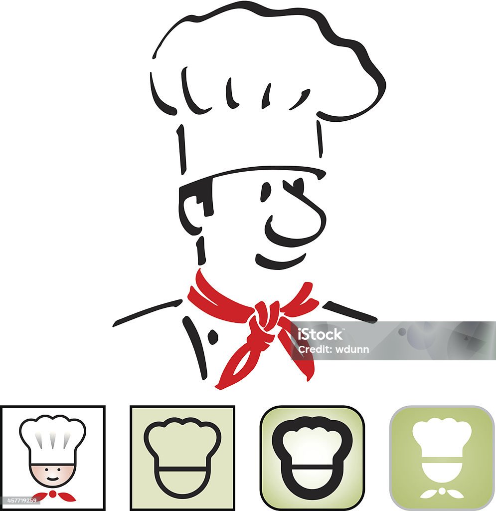 Набор иконок шеф-повар - Векторная графика Векторная графика роялти-фри