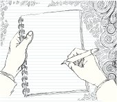 istock Sketched hand doodling 457719687