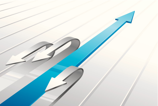 Risk Taker Arrow Stock Illustration - Download Image Now - Abstract