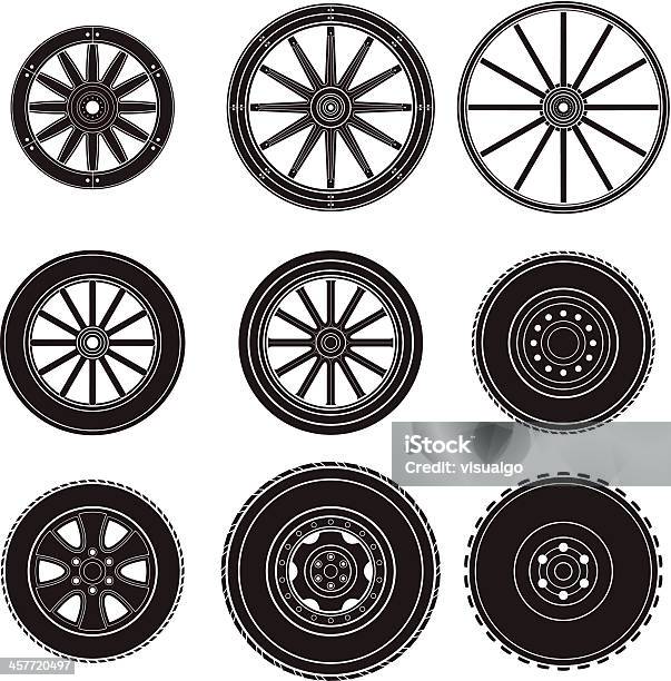 Koła - Stockowe grafiki wektorowe i więcej obrazów Element projektu - Element projektu, Grafika wektorowa, Ilustracja