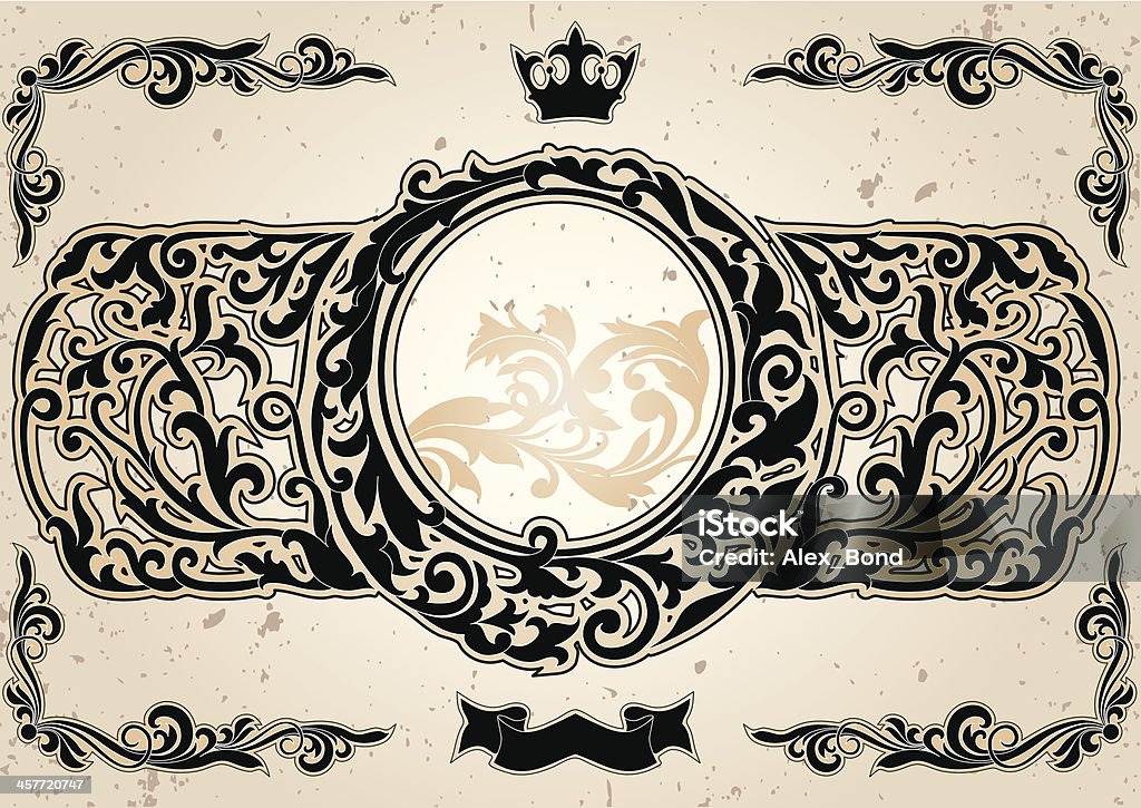 Emblema antico - arte vettoriale royalty-free di Art Déco