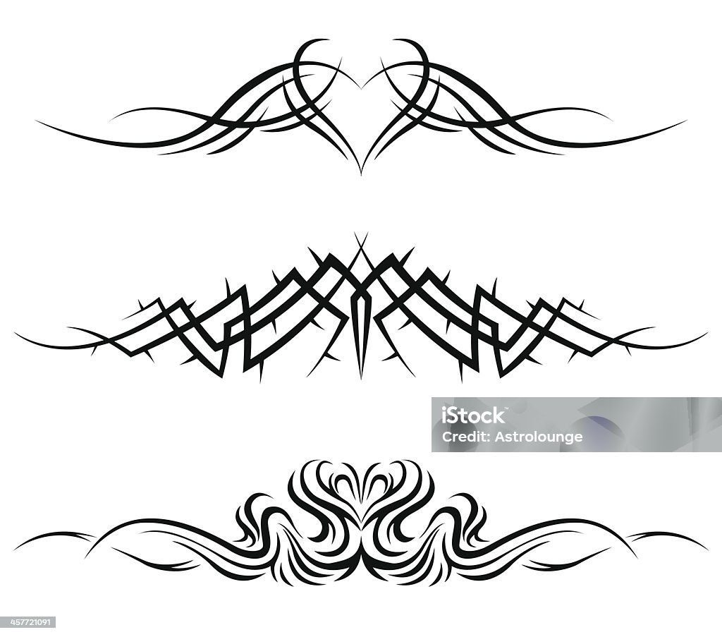 Tribal Tattoos Three Tribal Tattoo designs... Tattoo stock vector